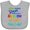 AC-Heather Grey, variant on Inktastic After Every Storm, There is a Rainbow of Hope Here I Am Boys or Girls Baby Bib