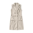 thumbnail image 5 of QQNHM Womens Long Corduroy Vest Button Down Shacket Jackets Fall Winter Warm Blazer Outerwear With Pockets, 5 of 7