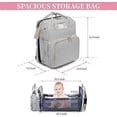 thumbnail image 3 of Baby Diaper Backpack - Multifunctional Diaper Bag with Folding Crib, 3 of 5