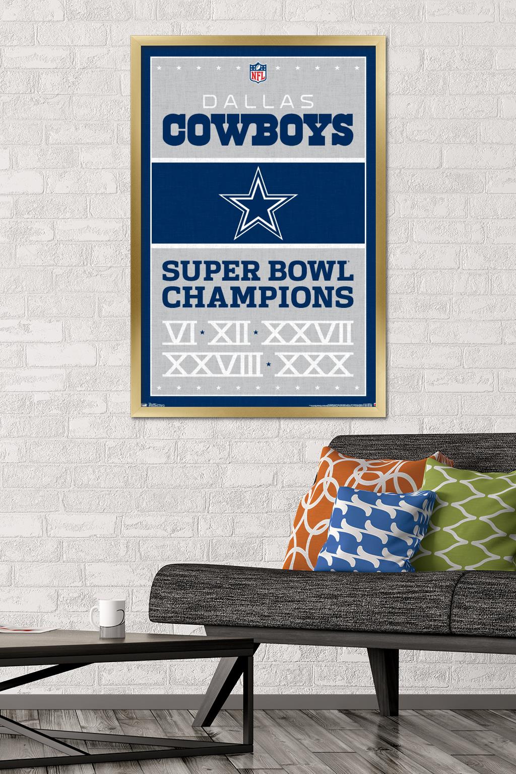 NFL Dallas Cowboys - Champions 13 Wall Poster, 22.375" x 34", Framed - image 2 of 6
