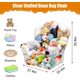 thumbnail image 2 of Funda de puf transparente para almacenamiento animales peluche niños, extra grande, resistente al agua, con cierre, silla PVC y X-Large, 2 of 7
