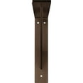 thumbnail image 3 of Ekena Millwork 2"W x 10"D x 10"H Traditional Steel Bracket, Hammered Dark Bronze, 3 of 13