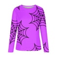 thumbnail image 3 of 2023 Chandail en Molleton Mode pour Femmes 50 % de Réduction Liquidation Chandail en Molleton Classique Imprimé Halloween Col Rond Manches Longues Ample, 3 of 4