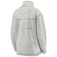 thumbnail image 3 of Women's Gray Philadelphia Eagles Sherpa Quarter-Zip Pullover Jacket, 3 of 5