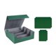 thumbnail image 2 of Caja de baraja de cartas coleccionables Baoblaze 1800 con cierre magnético Verde forrado en gris, 2 of 8