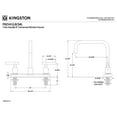 thumbnail image 5 of Kingston Brass FB2145CML Manhattan Two-Handle 2-Hole 8" Centerset Kitchen Faucet in Oil Rubbed Bronze, 5 of 7