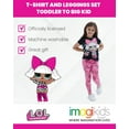 thumbnail image 3 of L.O.L. Surprise! M.C. Swag Diva Neon Q.T. Little Girls T-Shirt and Leggings Outfit Set Little Kid to Big Kid, 3 of 5