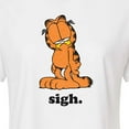 thumbnail image 3 of Garfield - Sigh Garfield - Juniors Cropped Cotton Blend T-Shirt, 3 of 5