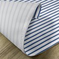 thumbnail image 5 of Ambesonne Harbour Stripe Place Mats Set of 4, Hand Drawn Sea, Standard Size, Night Blue White, 5 of 6