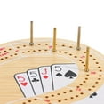 thumbnail image 4 of WE Games 29 Cribbage Set - Solid Wood  Board with Metal Pegs, 4 of 8