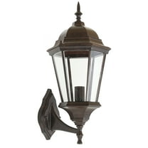 LuxenHome Aged Copper Finish Metal Outdoor Wall Light