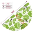 thumbnail image 3 of Rateoe Green Various Lemons Print Christmas Tree Skirt 30" for Xmas Holiday New Year Party Circle Tree Mat Ornaments Decoration, 3 of 7