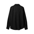 thumbnail image 6 of Maplenight Womens Corduroy Shackets Jacket Long Sleeve Button Down Shirts Loose Casual Lapel Ladies Blouse, 6 of 9