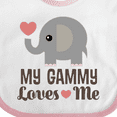 thumbnail image 4 of Inktastic My Gammy Loves Me Grandchild Boys or Girls Baby Bib, 4 of 4