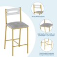 thumbnail image 4 of QinaQin 3-Piece Dining Table Set with Storage, Compact Table and 2 PU Upholstered Chairs for Small Spaces, Waterproof and Easy Assembly, 4 of 8