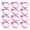 Pink, variant on TERGAYEE 12 Pcs Pastry Bag Ties,Silicone Icing Bag Ties,Reusable Piping Bag Ties Decoration Bag Cake and Pastry Supplies Clips for Cupcakes Cookies and Pastry Seal