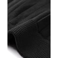 thumbnail image 5 of INSPIRE CHIC Women's Pleated Knit High Waist A-Line Ribbed Mini Skirt Black XS, 5 of 6