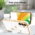 thumbnail image 5 of for Samsung Galaxy A34 5G Case White Love Hearts Design for Women Girl Men, Luxury Plating with Strap Stand Full Camera Lens Protection Bumper for Galaxy A34 5G, 5 of 12
