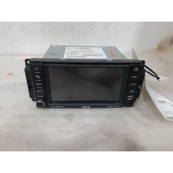 Pre-Owned 11 Jeep Wrangler RHB Satellite Navigation CD DVD Radio Receiver P05064829AF OEM - Verify Specific Vehicle Fitment In Description - (Good)