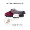 thumbnail image 4 of DL Memory Foam Winter House Slippers for Women, Cozy Warm Woman Indoor Bedroom Houseshoes Slipper Non-Slip Closed Back, 4 of 7