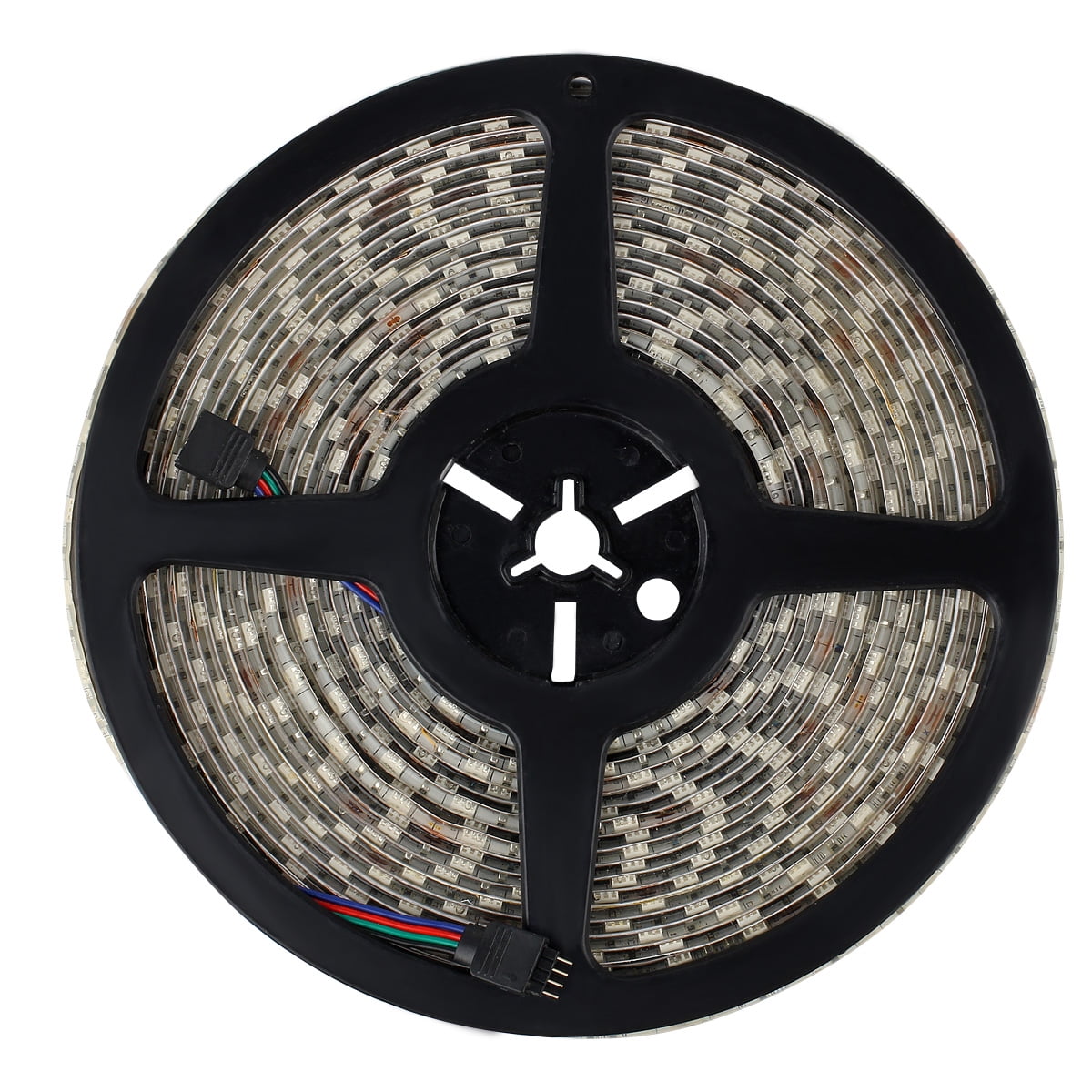 SUPERNIGHT 10M RGB Flexible 32.8ft 600LEDs SMD 5050 LED Strip Light IP65 Waterproof + 24V 44-Key IR Controlller + DC 24V 5A Power Adapter