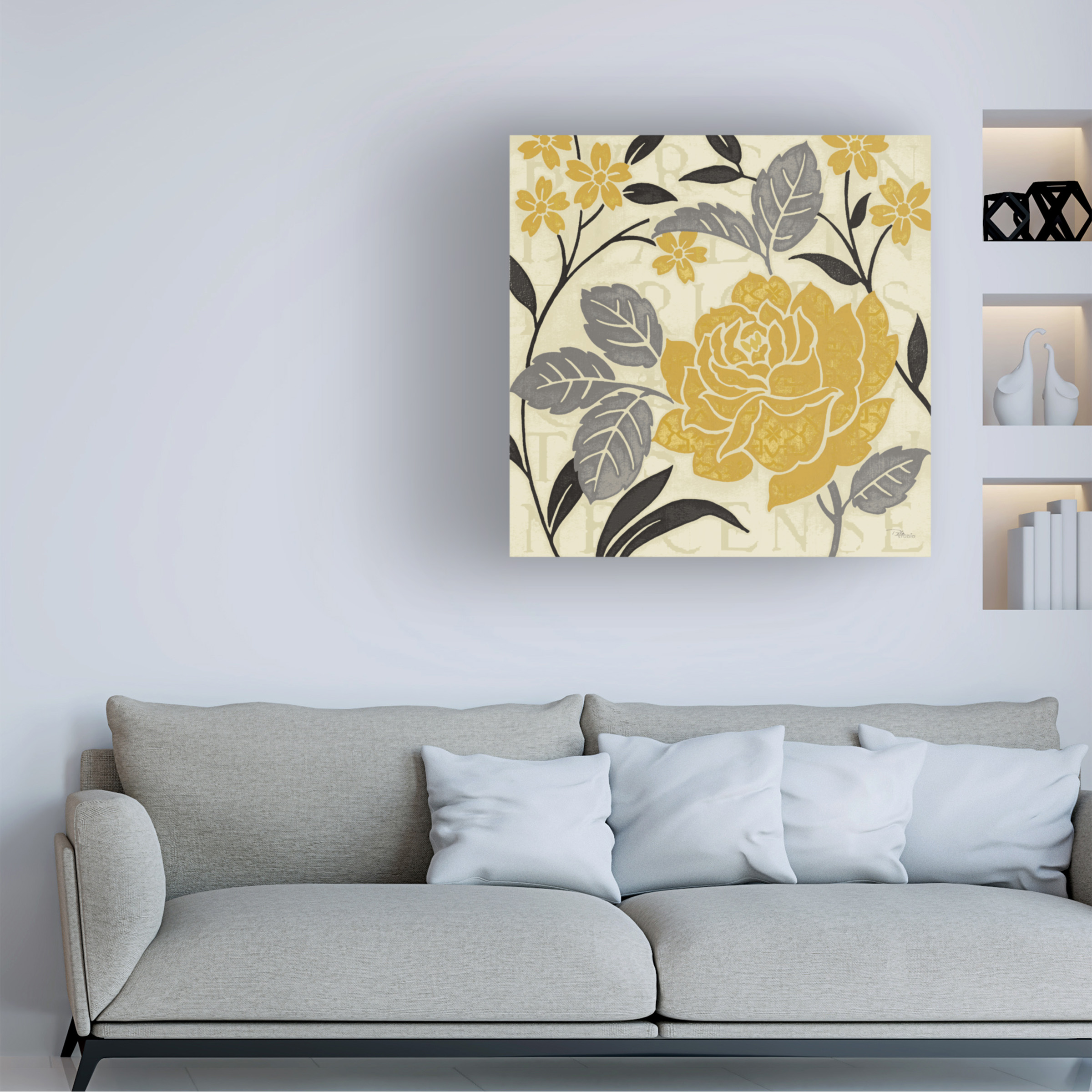 Trademark Fine Art 'Perfect Petals II Yellow' Canvas Art by Pela Studio