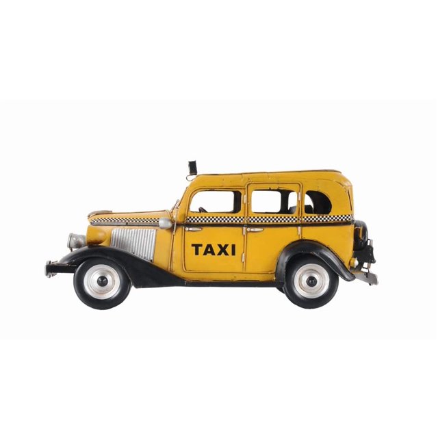 Réplica de taxi modelo T, artesanía antigua y moderna, 34 x 14 x 17 cm, hierro