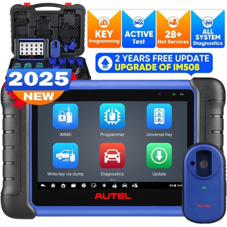 Autel MaxiIM IM508S & 2-Year Update, 2025 Key Fob Programming Tool 40+ Services, AutoAuth FCA Bidirectional Control Scan, Android 11