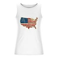 thumbnail image 3 of WREESH Sleeveless Crew Neck T-Shirt for Men Casual Sports Tank Tops Patriotic Print Summer Fashion White, 3 of 4