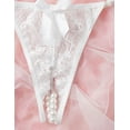 thumbnail image 4 of Bridal Wedding Thong White Lace, 4 of 5
