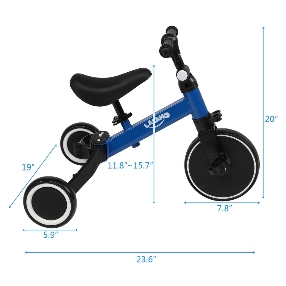 3 in 1 Kids Tricycles, Toddler Baby Bike with Adjustable Seat Height and Removable Pedal 3 in 1 Kids Tricycles, Toddler Baby Bike with Adjustable Seat Height and Removable Pedal