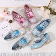 thumbnail image 2 of Zapatos de tacón alto para niñas de Disney, novedad de primavera, zapatos de cristal de princesa frozen elsa para niños, zapatos de actuación para niños, plantilla de 25 cm de 16,5 cm Gao Jinjia LED, 2 of 2