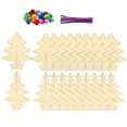 thumbnail image 1 of Juego de Pintura de Rodajas de Madera Macarena para Árbol de Navidad 10 Uds Tablero de pintura, 1 of 7