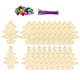thumbnail image 1 of Juego de pintura de rodajas de madera para árbol de Navidad, manualidades de bricolaje para árbol de Navidad, arte de pintura para bricolaje Juego de 10 Uds., 1 of 7