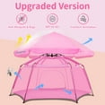thumbnail image 6 of Large 84"x84"x44" Pop-Up Playpen for Kids, Indoor & Outdoor Baby Play Tent with UV 50+ Top Cover, Lightweight Portable Play Yard for Toddlers, Camping, Beach, and Pets, 6 of 11