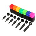 thumbnail image 3 of Rivet Nut Tool 11in Manual Riveter Threaded Nut Riveting Kit with 7Pcs Metric Mandrels  M4 M5 M6 M8  M12 Installation kit for Tight Space with Sturdy Case, 3 of 7