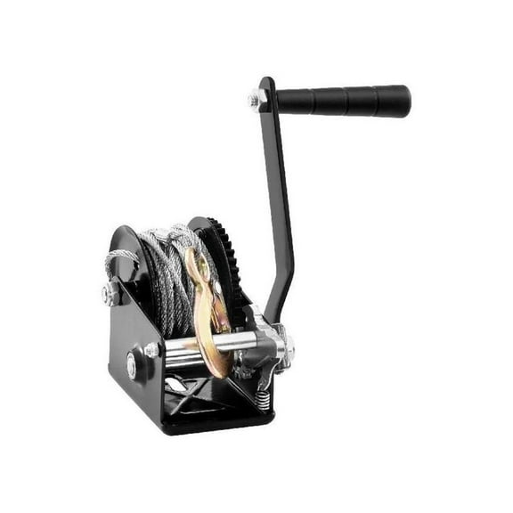 Hand Winch 800 Lbs Capacity Brake Winch W/ 33 Ft Steel Rope Traction Hoisting Hand Winch For ATVs Boats Trailers