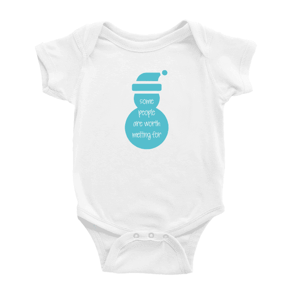 Some People are Worth Melting for Cute Baby Clothes Bodysuit Boy Girl Unisex
