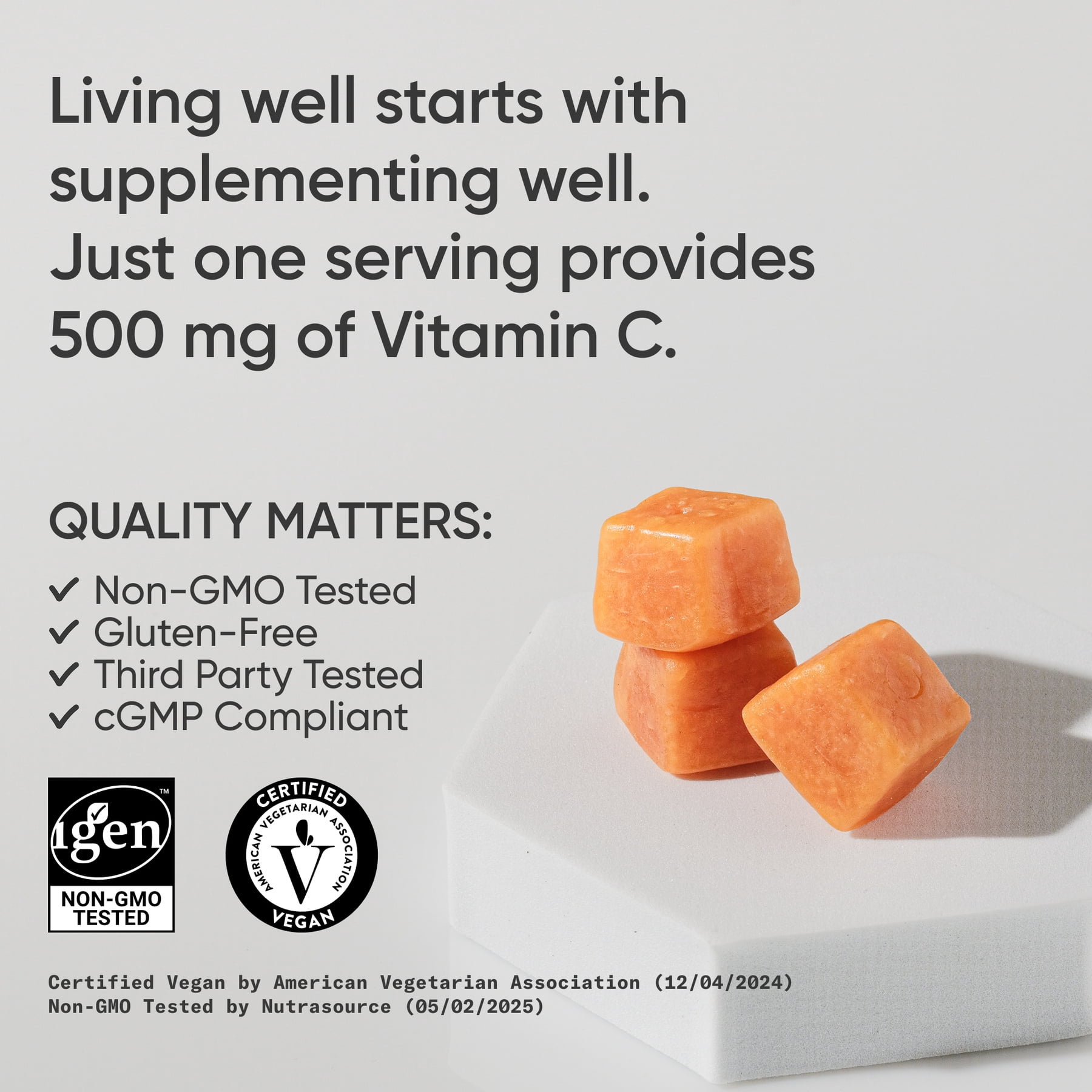 Sports Research Vitamin C, Natural Orange, 60 Gummies