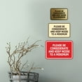 thumbnail image 4 of Signs ByLITA Classic Framed, Please Be Considerate and Keep Noise to a Minimum Sign (Brushed Gold) - Small, 4 of 6