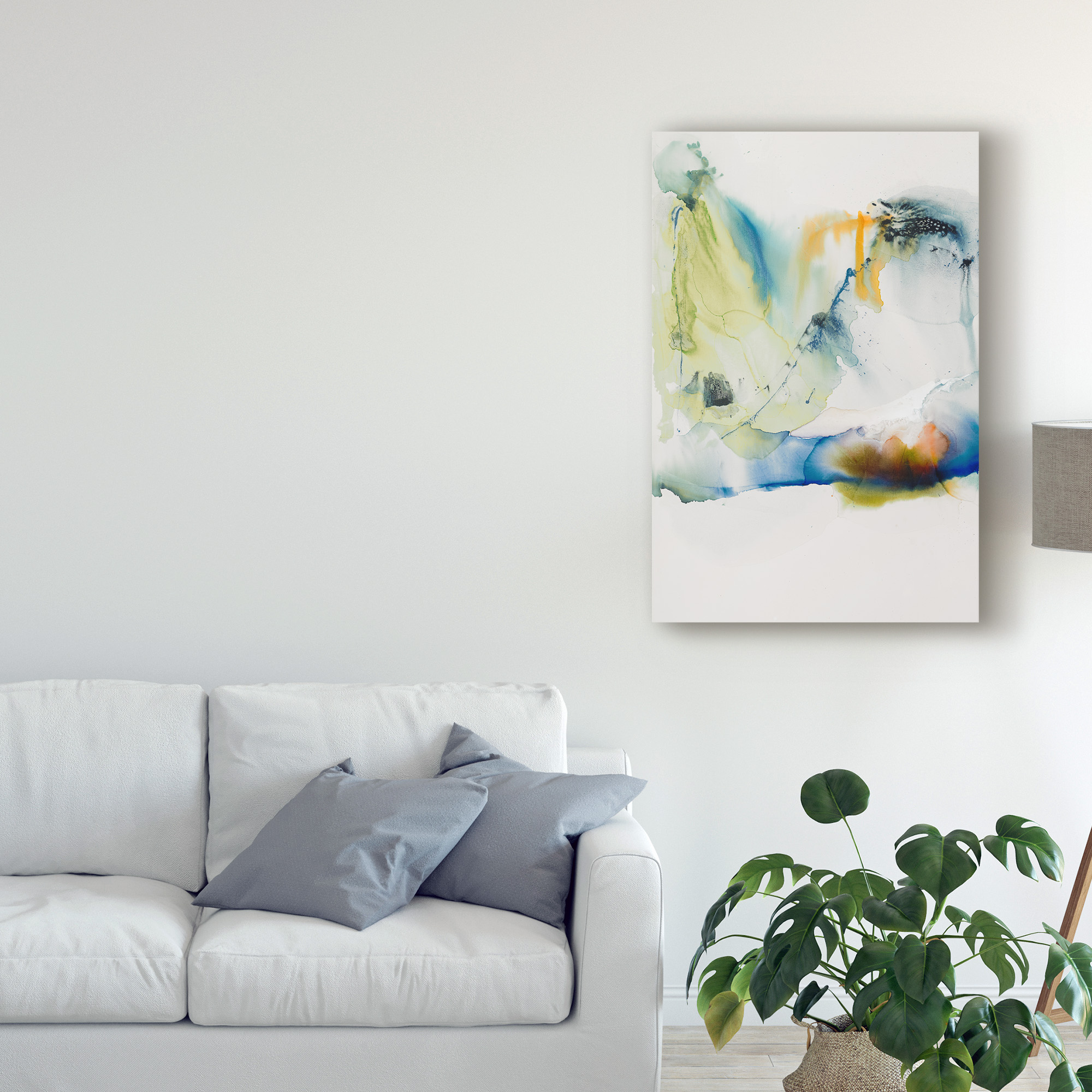 Trademark Fine Art 'Abstract Terrain I' Canvas Art by Sisa Jasper
