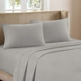 thumbnail image 1 of GFDYREE 144 Thread Count 100% Cotton Percale Solid Sheet Set with Pillowcase Featuring Deep Pocket Solid Sheet Set with Cool Touch (Lt Grey, Cotton Twin), 1 of 7