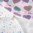 thumbnail image 4 of Erosebridal Abstract Chic Leopard Print Twin Bedding,Colorful Loves Pattern Duvet Cover Set For Men Women 2pcs,No Comforter,Reversible, 4 of 6
