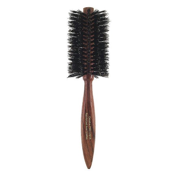 Cepillo de cerdas de jabalí con mango de palo de rosa para un cabello suave y brillante y un masaje del cuero cabelludo.