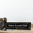 thumbnail image 3 of Signs ByLITA Entry Level CEO, Designer Series Desk Sign, Novelty Nameplate (2 x 8"), 3 of 3