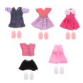 thumbnail image 2 of Dollhouse Modern Outfits Miniature 1:12 Dolls Clothing Set Hugo  vestido de ropa de muñecas, 2 of 10