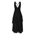 thumbnail image 6 of Ashirexll Womens Summer Dresses, Casual Dresses for Women, Summer Stylish Sleeveless V-Neck Tiered Cake Style Dresses, 6 of 7