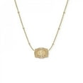 thumbnail image 3 of VOLALO Ultra Mini Belt Buckle Necklace with Initial – Gold, 3 of 6