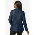 thumbnail image 5 of Jessica London Women's Plus Size Leather Blazer, 5 of 5