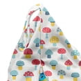 thumbnail image 5 of Mushroom Lounger Chair Bag, Repetitive Autumnal Forest Flora Cartoon Toadstool Illustration, High Capacity Storage with Handle Container, Lounger Size, Mustard Dark Coral and Blue, by Ambesonne, 5 of 5